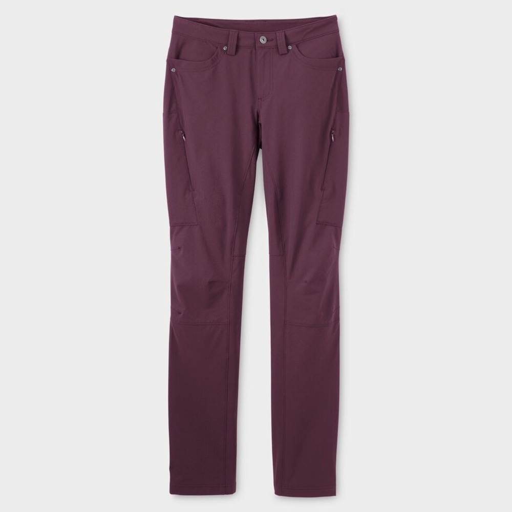 Duluth Trading Co Womens‎ Dry on the Fly Slim Leg Cargo Pants Deep Plum Purple